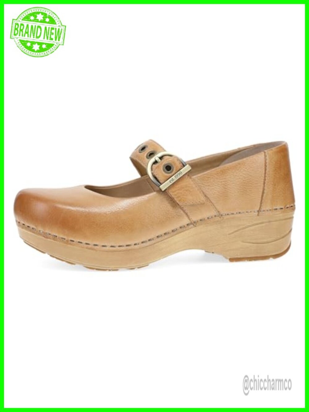 Dansko Mary Jane Clogs Slip-Resistant Leather Work Shoes Orthotic Friendly